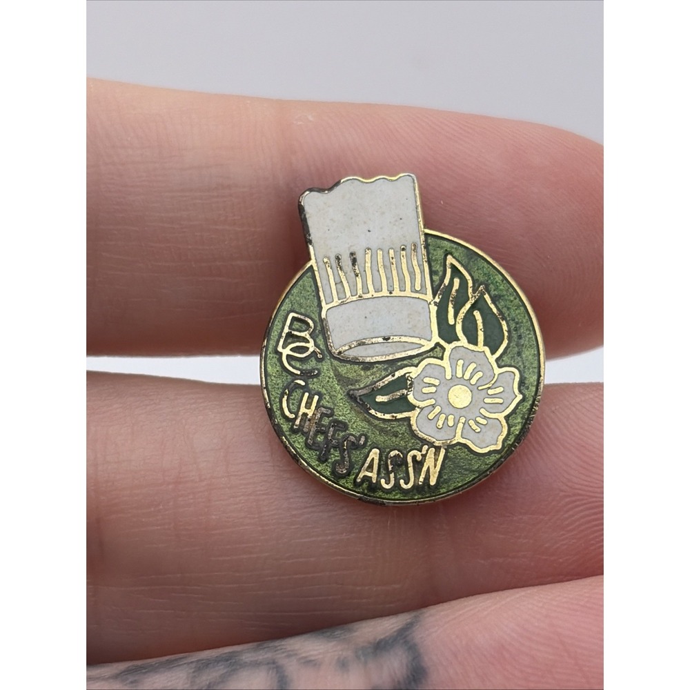 British Columbia Canada Chefs’ Association Chef Hat Flower Lapel Hat Pin